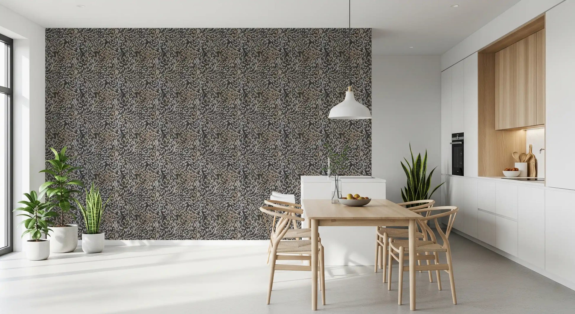 Classical Woodland Foliage Wallpaper⁠