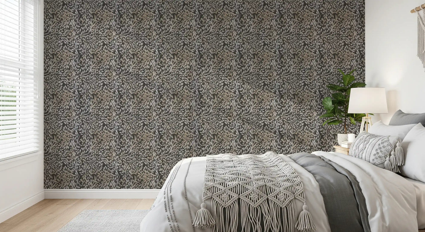 Classical Woodland Foliage Wallpaper⁠
