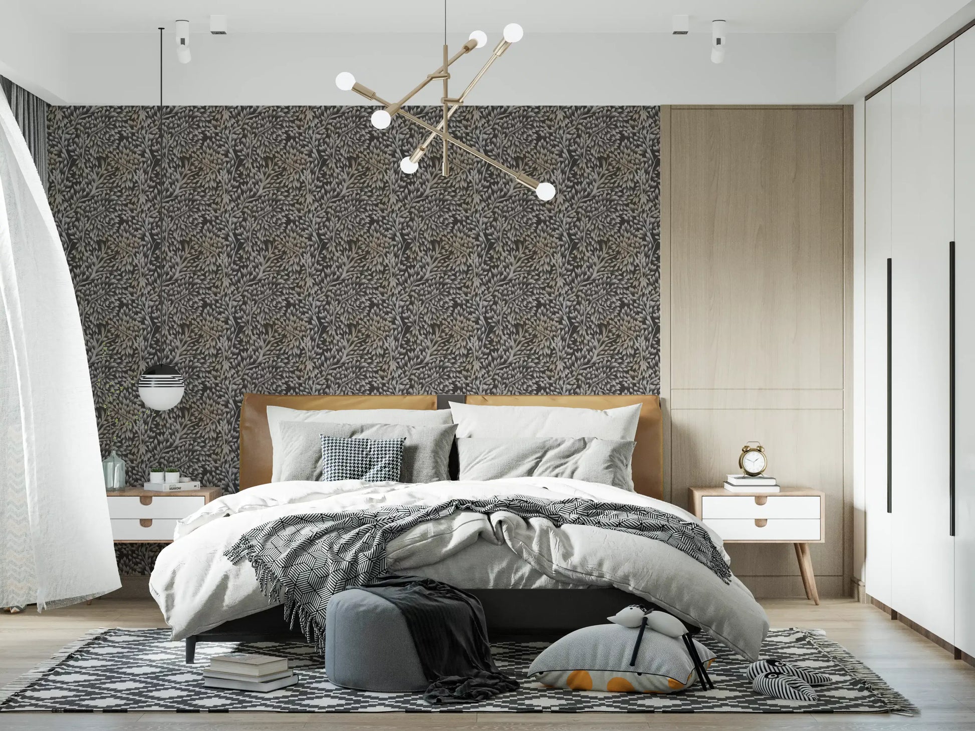 Classical Woodland Foliage Wallpaper⁠