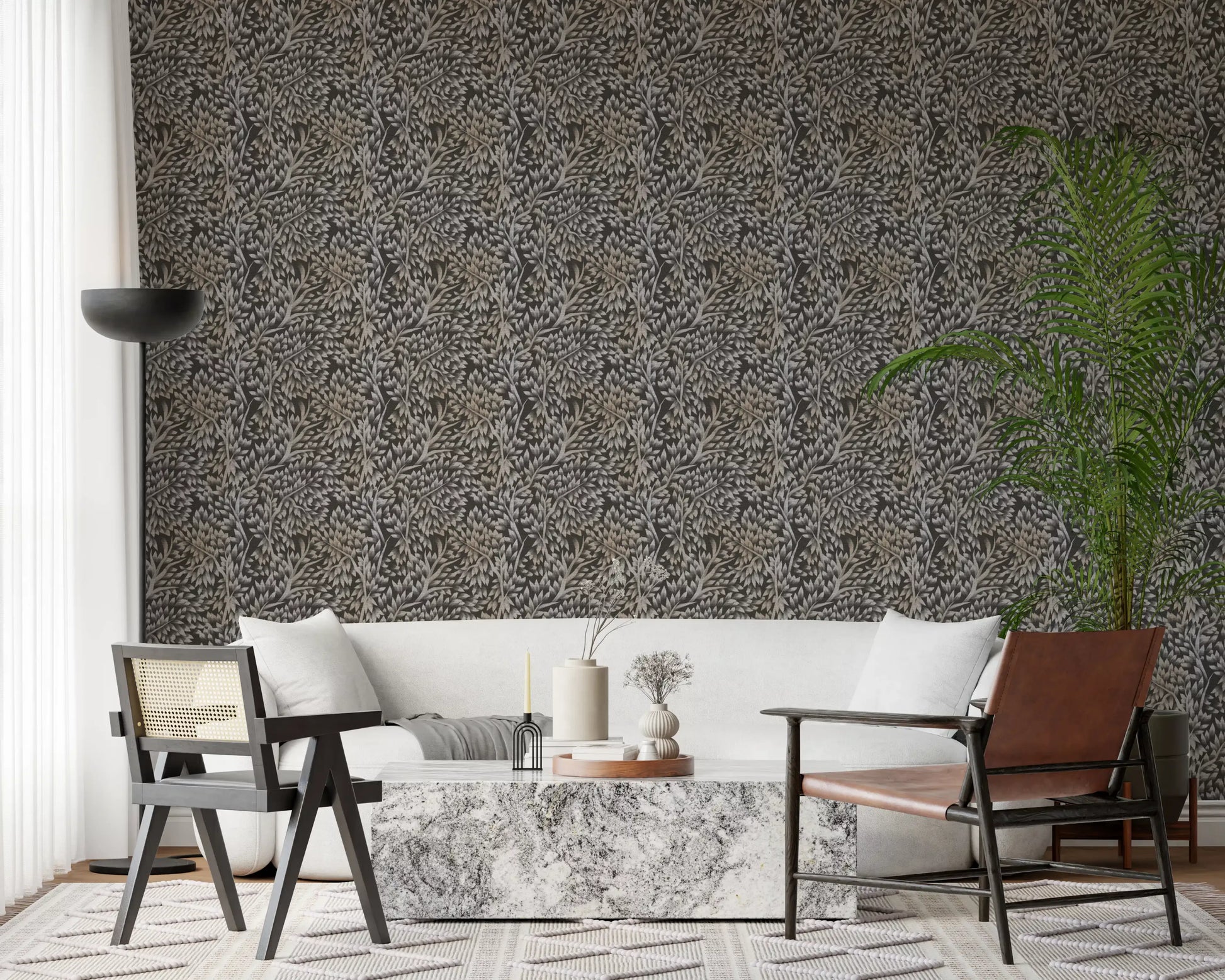 Classical Woodland Foliage Wallpaper⁠