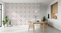Abstract Organic Geometry in Warm Alabaster Wallpaper⁠