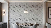 Nordic Charcoal Triangle Geometric Wallpaper⁠