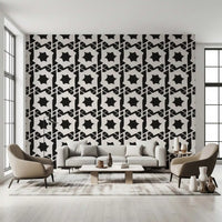 Interlocking Monochromatic Geometry Wallpaper⁠