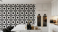 Interlocking Monochromatic Geometry Wallpaper⁠