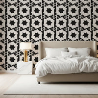 Interlocking Monochromatic Geometry Wallpaper⁠