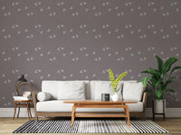 Scandi Minimalist Triangles in Soft Mauve Wallpaper⁠