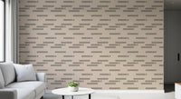 Minimalist Linear Rhythm in Taupe and Slate Wallpaper⁠