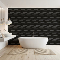 Abstract Urban Minimalist Grayscale Brick Wallpaper⁠