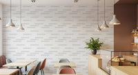Scandi Neutral Stripe Block Wallpaper⁠