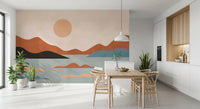 Earthy Ridges and Sunlit Calm Wall Mural
