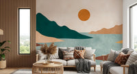 Tranquil Earth Minimalist Landscape Wall Mural