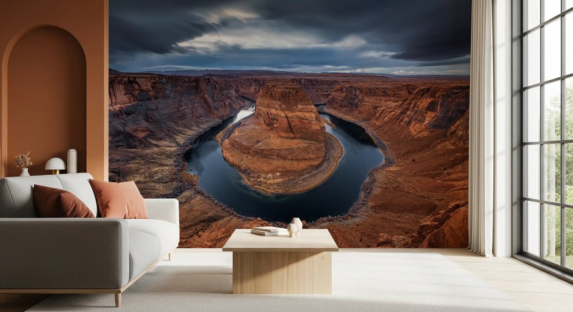 Majestic Horseshoe Bend Canyon Vista Wall Mural