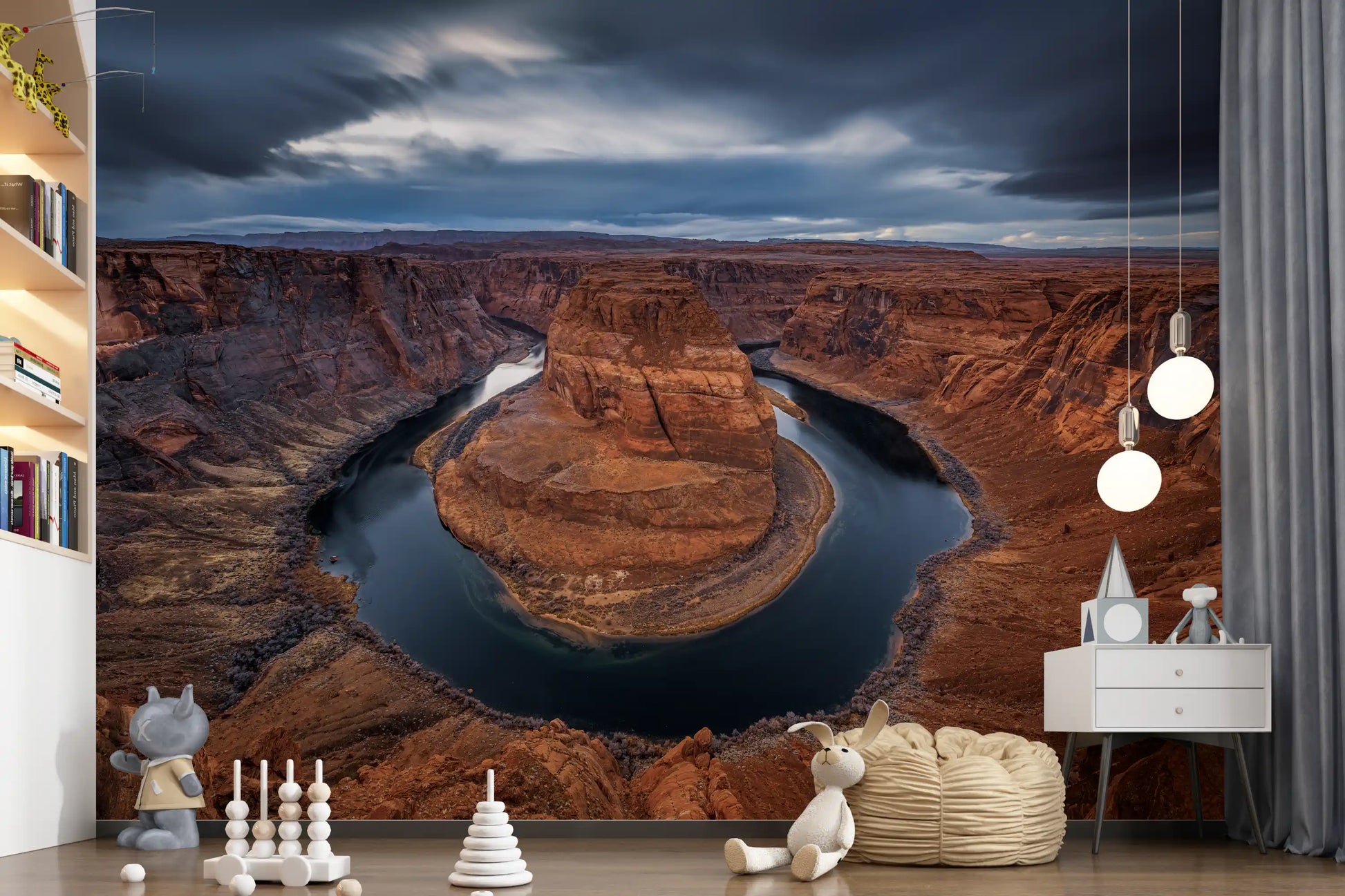 Majestic Horseshoe Bend Canyon Vista Wall Mural