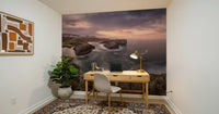 Sunset Coastal Cliffs Panorama Wall Mural