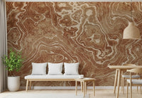 Concentric Earth Agate Texture Wall Mural