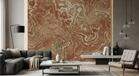 Concentric Earth Agate Texture Wall Mural
