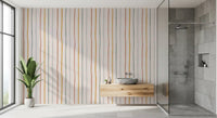 Whimsical Hand Drawn Vertical Stripes Wallpaper⁠