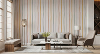 Whimsical Hand Drawn Vertical Stripes Wallpaper⁠