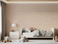 Pastel Abstract Sketch Geometric Checks Wallpaper⁠