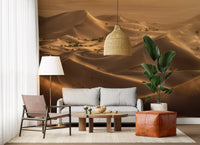 Golden Hour Desert Dunes Wall Mural