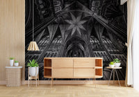 Gothic Vaults of the Cathedral Ceiling Wall Mural