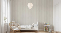 Stitched Neutral Stripe Pattern Wallpaper⁠