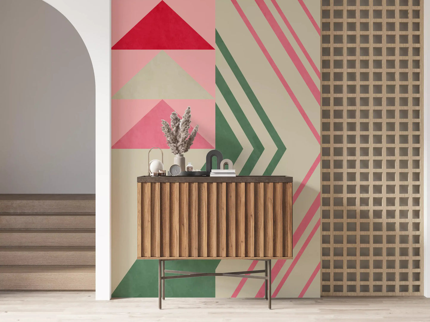 Harmonia do Triângulo Geométrico Wall Mural
