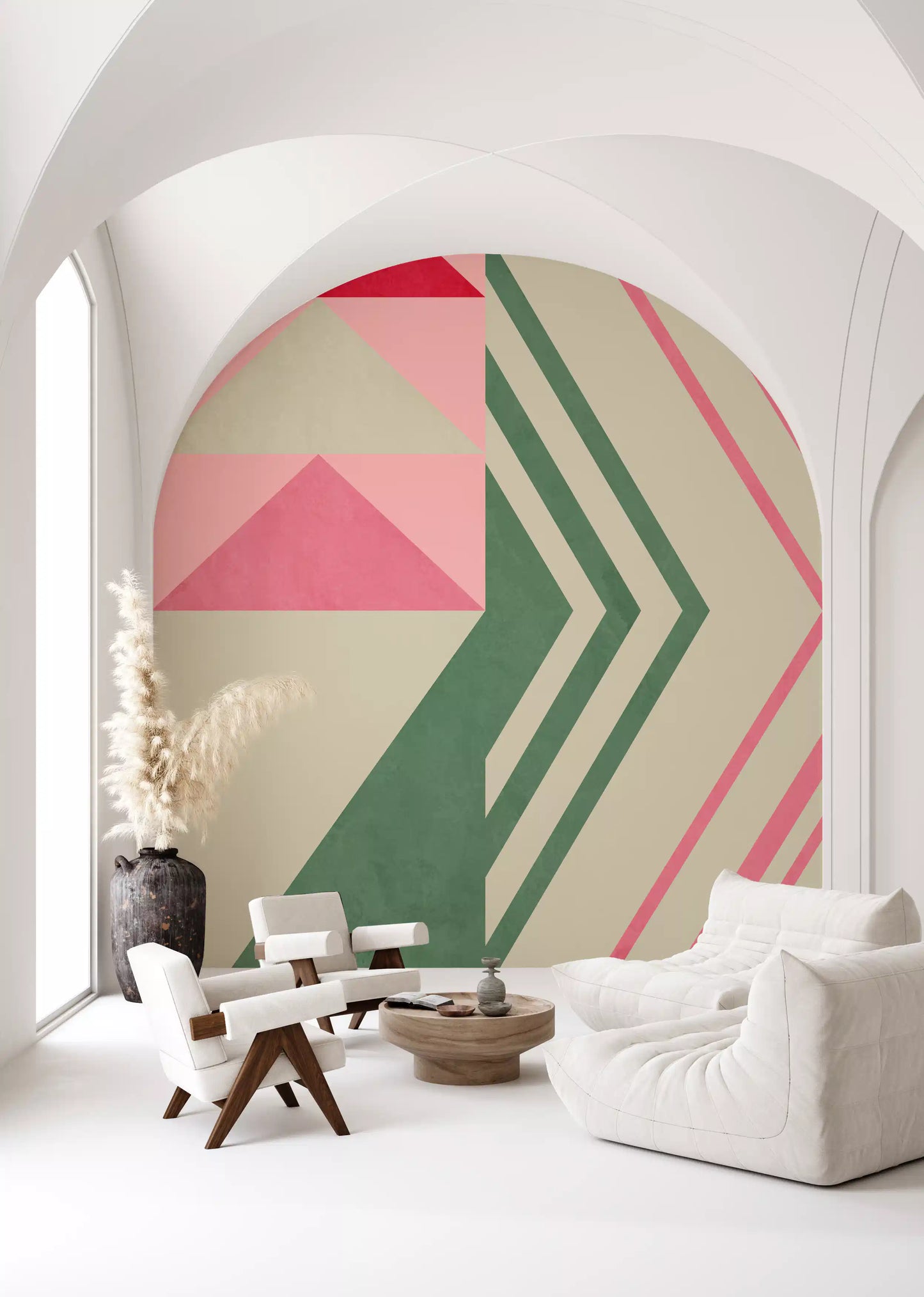 Harmonia do Triângulo Geométrico Wall Mural