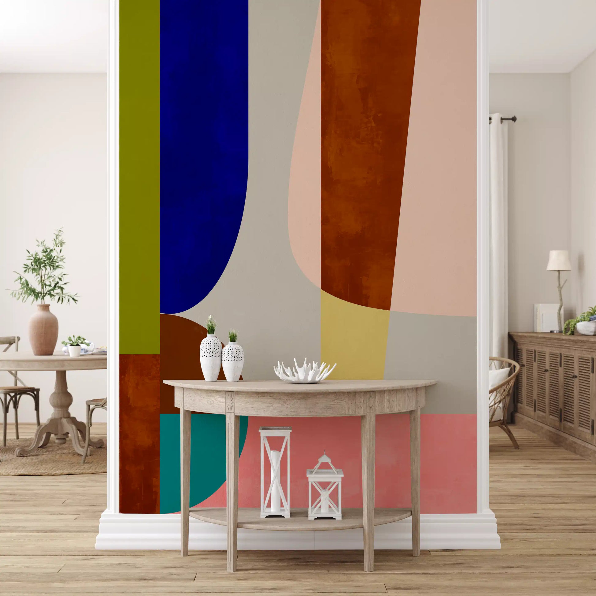 Composição moderna de meados do século Wall Mural