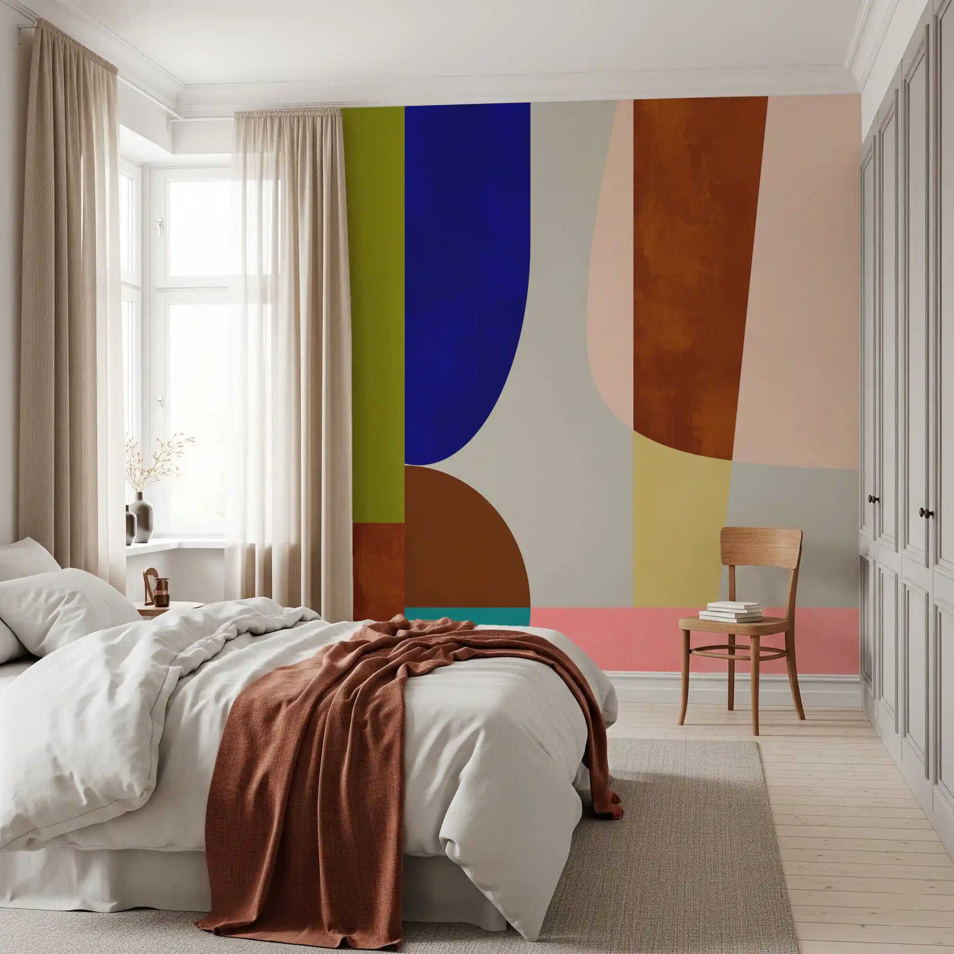 Composição moderna de meados do século Wall Mural