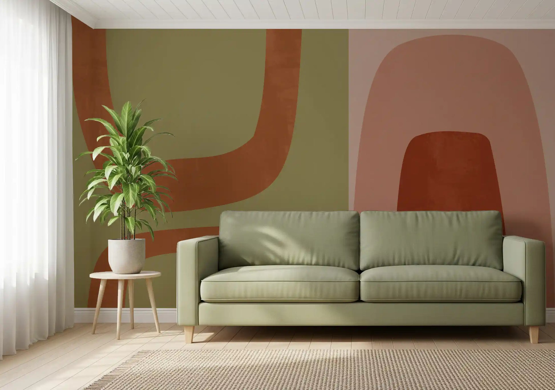 Arcos abstratos terrosos Wall Mural