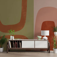 Arcos abstratos terrosos Wall Mural