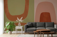 Arcos abstratos terrosos Wall Mural