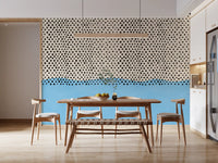 Dotted Horizon Coastal Accent Wall Mural
