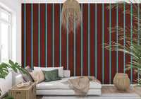 Rustic Earth and Sky Stripe Wall Mural