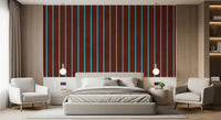 Rustic Earth and Sky Stripe Wall Mural