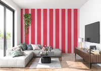 Candy Striped Vertical Texture Wall Mural