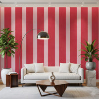 Candy Striped Vertical Texture Wall Mural