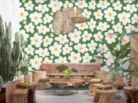 Retro Daisy Meadow Wall Mural
