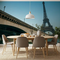 Parisian Riverside Landmark Wall Mural