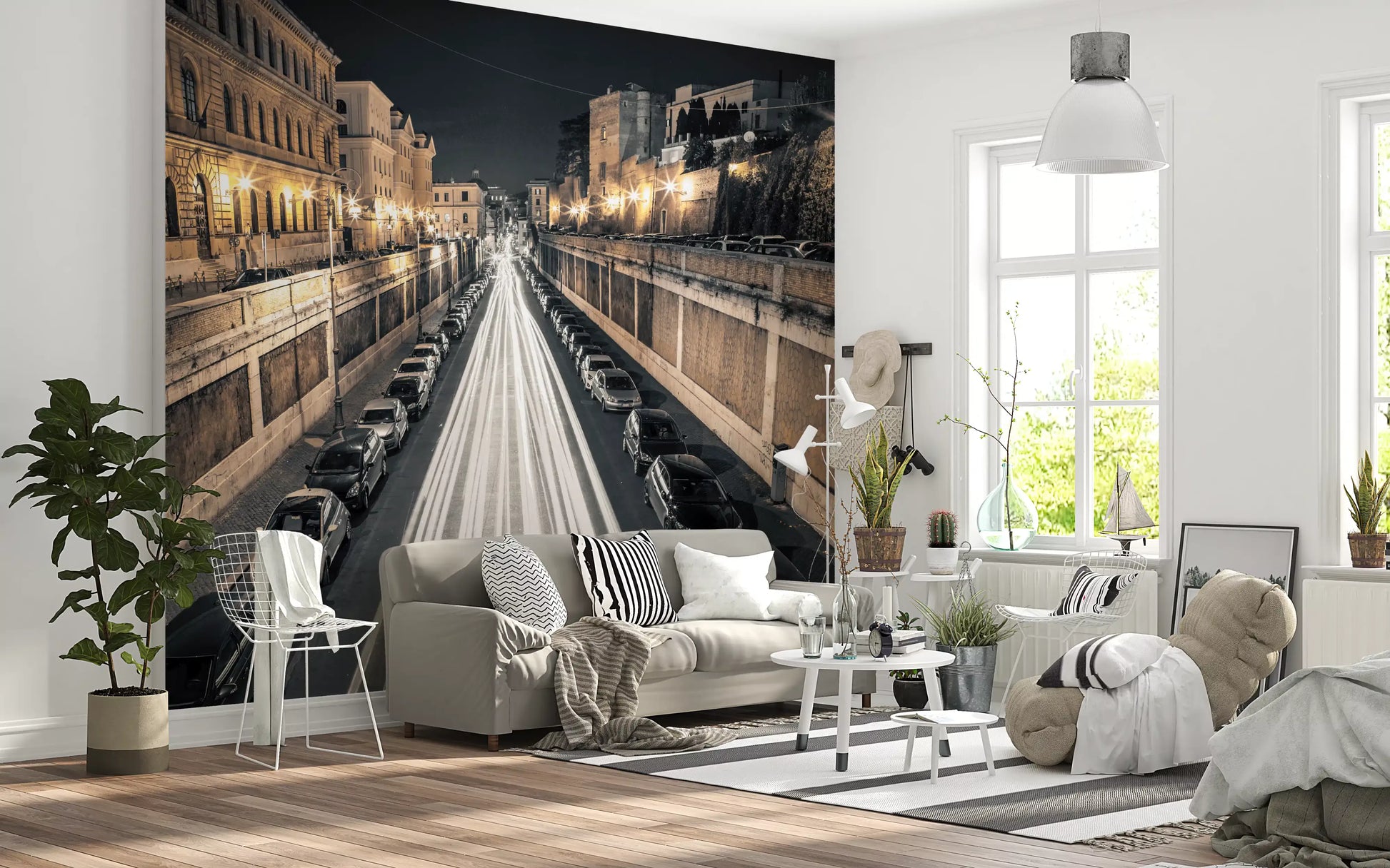 Nocturnal City Light Motion Wall Mural