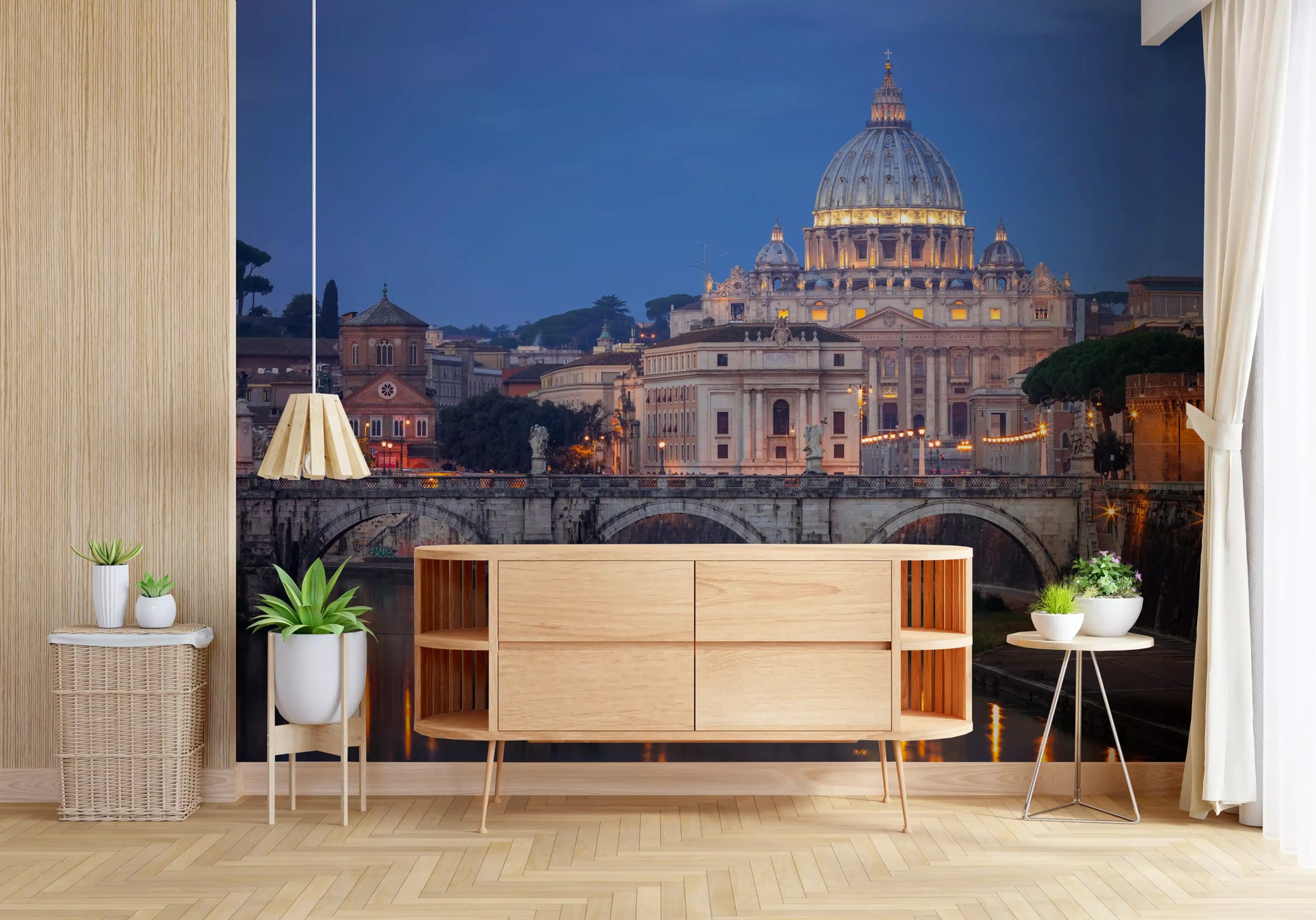 St. Peter’s Basilica Twilight Panorama Wall Mural