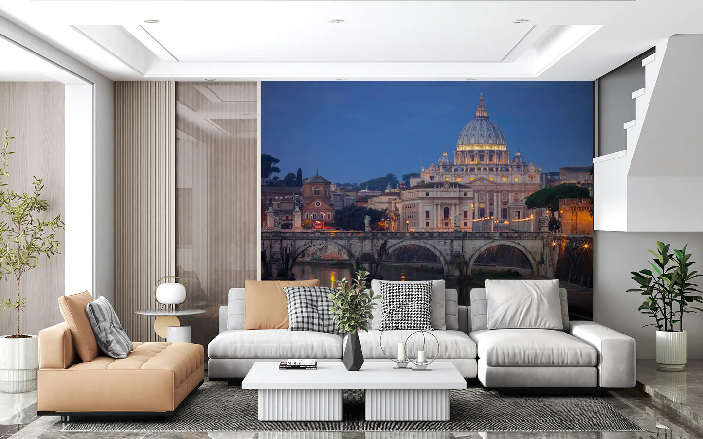St. Peter’s Basilica Twilight Panorama Wall Mural