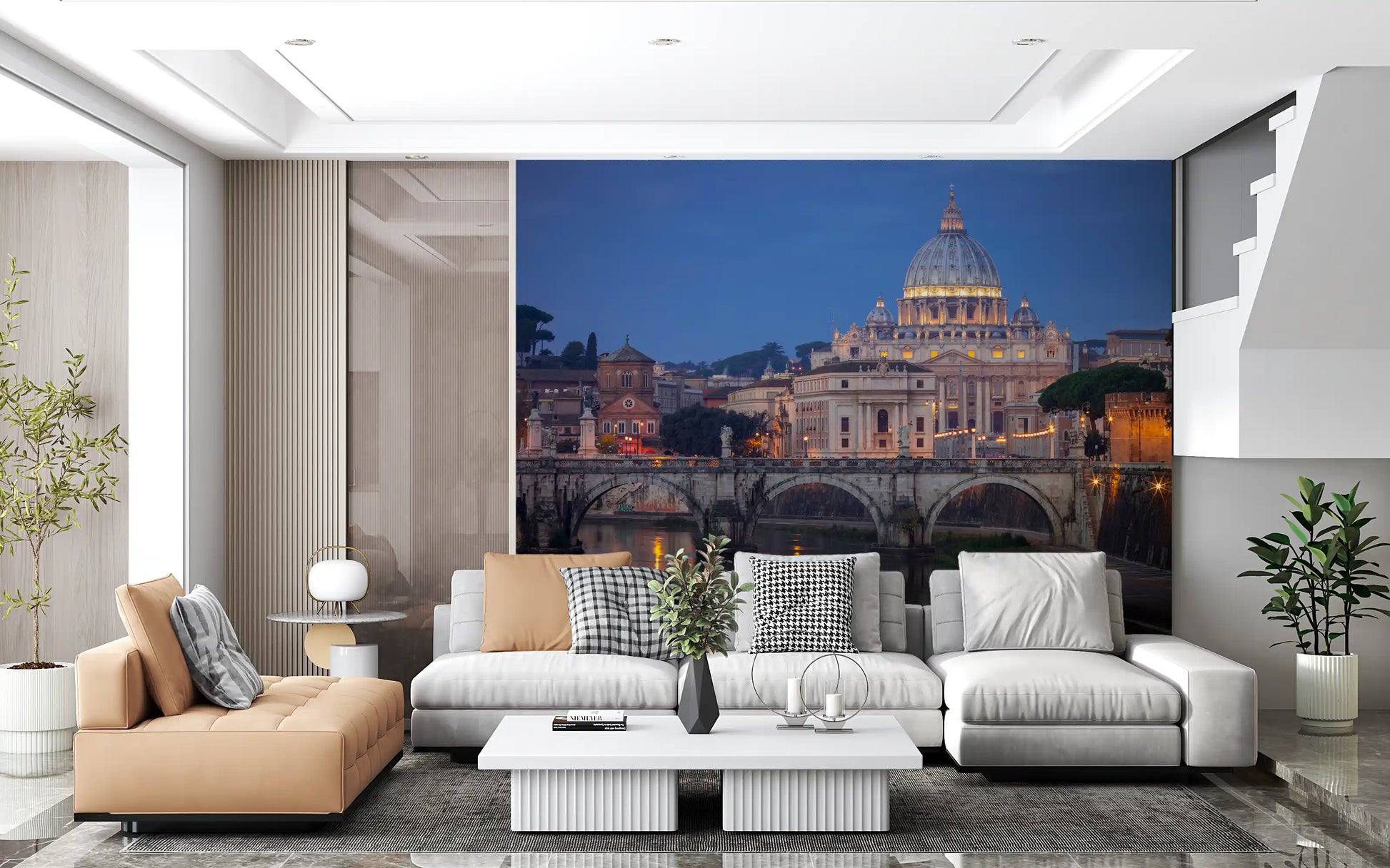 St. Peter’s Basilica Twilight Panorama Wall Mural