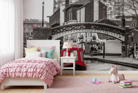 Crimson Canal Cruiser Wall Mural