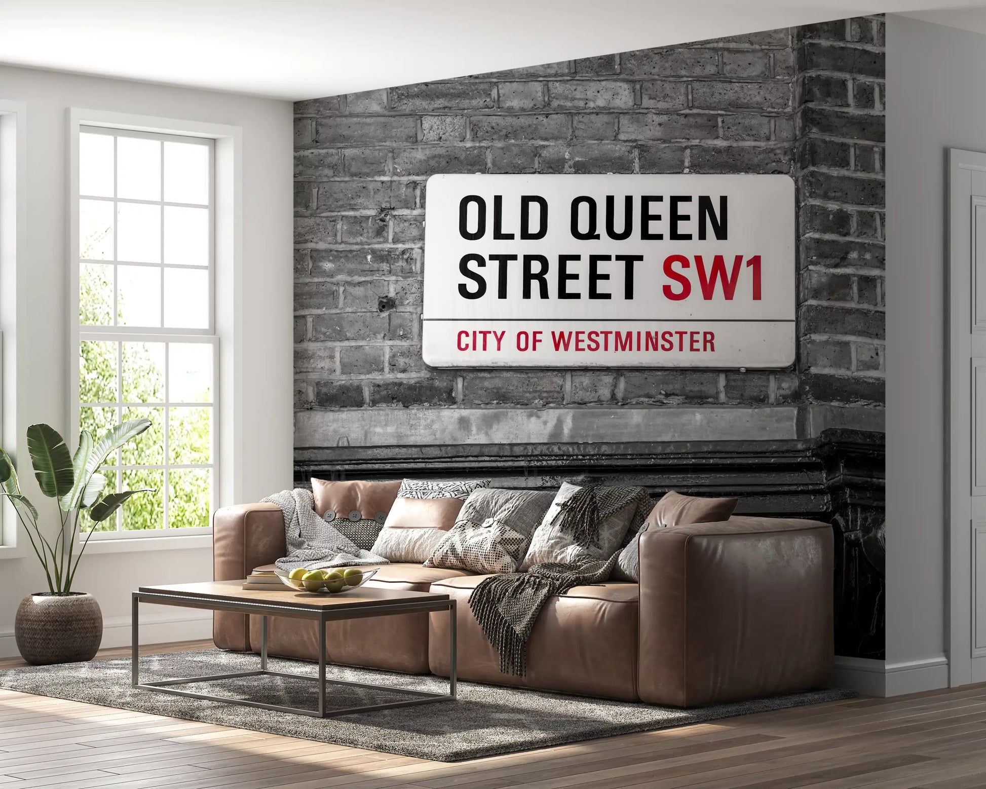 London Landmark Street Sign Wall Mural