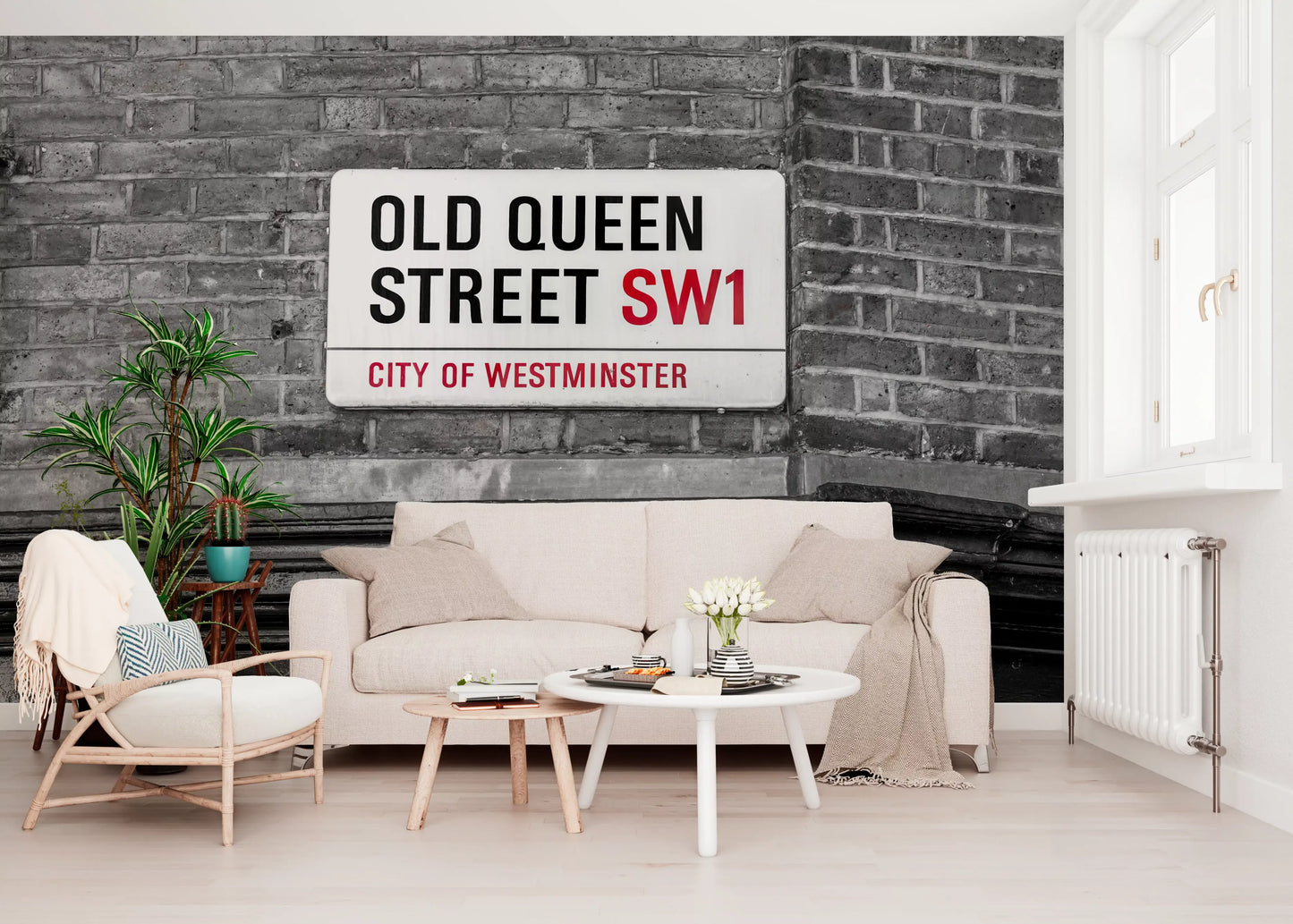 London Landmark Street Sign Wall Mural