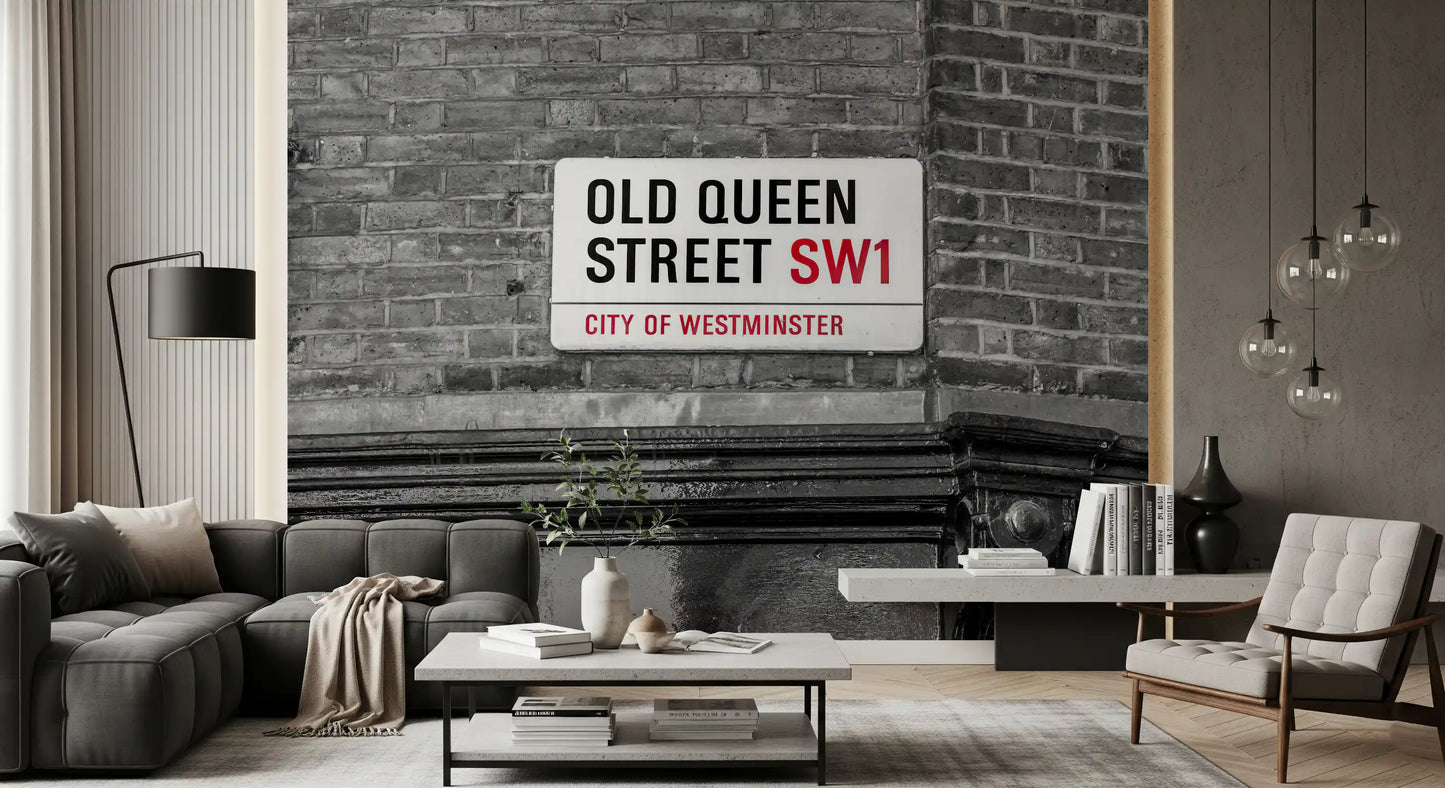 London Landmark Street Sign Wall Mural