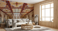 Minton Tile Architectural Archway Wall Mural