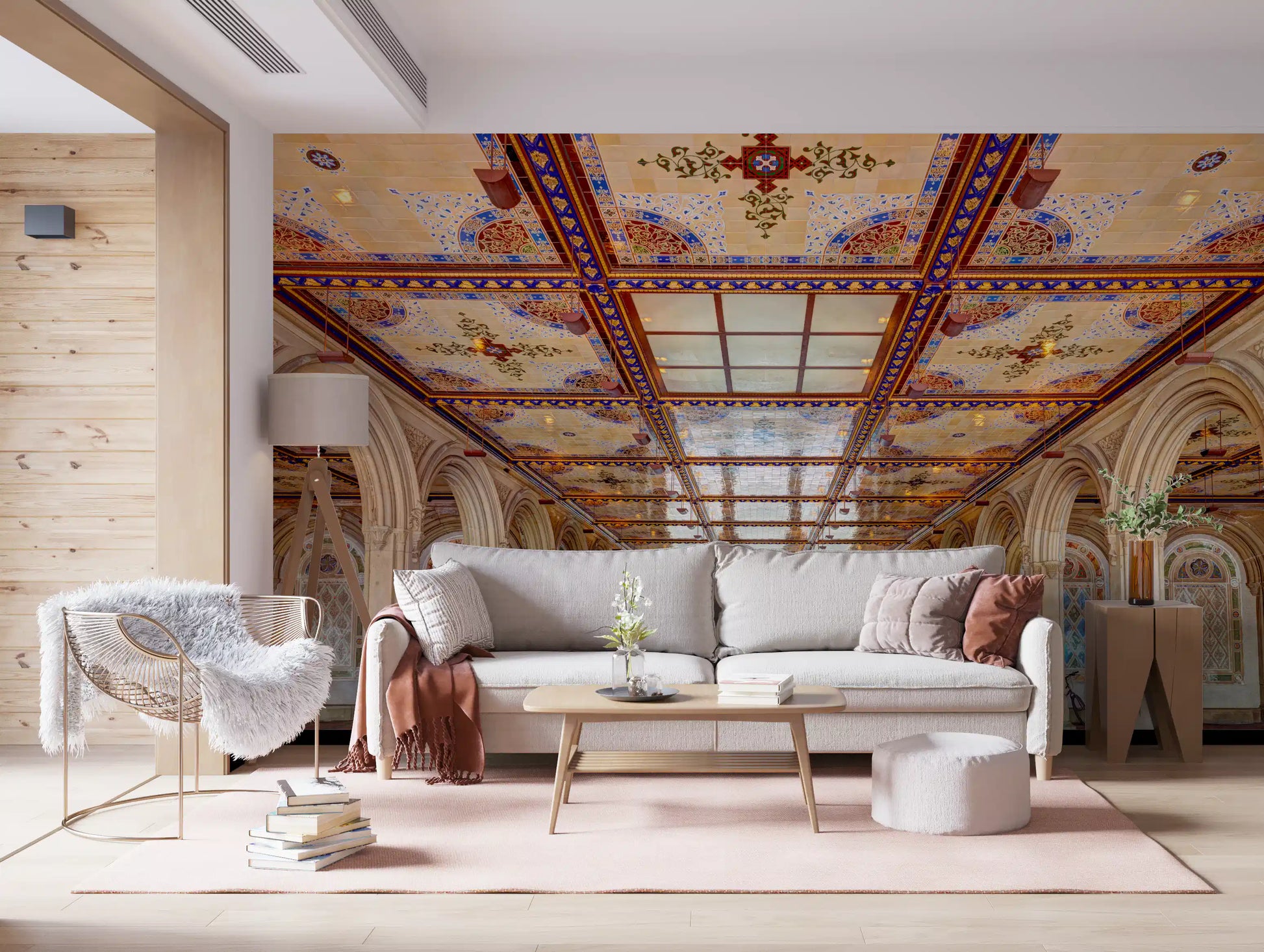 Minton Tile Architectural Archway Wall Mural